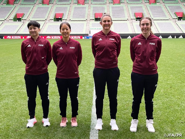 Introduction of the referees in charge of the International Friendly Match between Nadeshiko Japan and Nigeria Women’s National Team