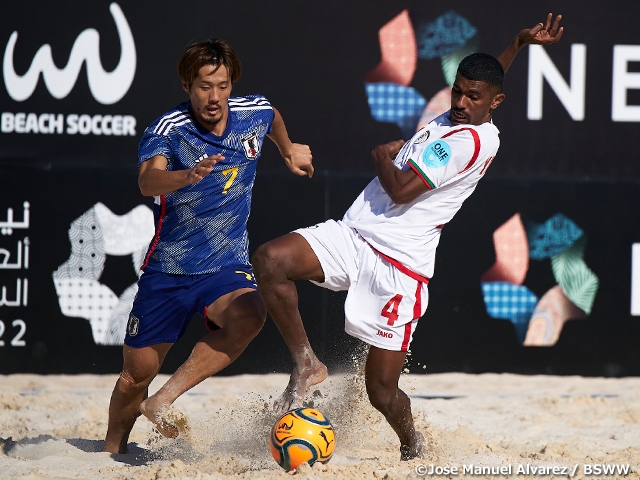 【Match Report】Japan Beach Soccer National Team lose close match to Oman to start off the tournament - Neom Beach Soccer Cup 