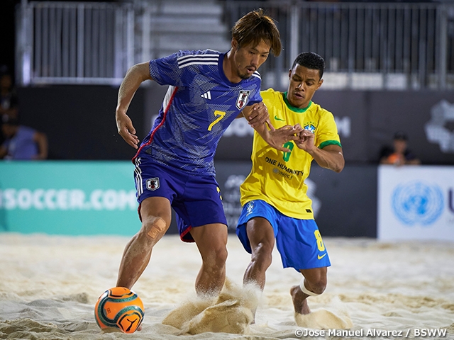 【Match Report】Japan Beach Soccer National Team concede eight goals in loss to Brazil - Neom Beach Soccer Cup