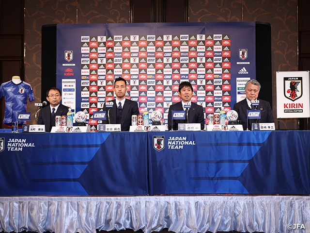 SAMURAI BLUE hold press conference following their return from FIFA World Cup Qatar 2022™