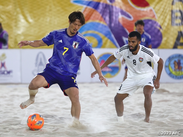 【Match Report】Japan Beach Soccer National Team advance to final with 5-1 win over UAE - AFC Beach Soccer Asian Cup Thailand 2023