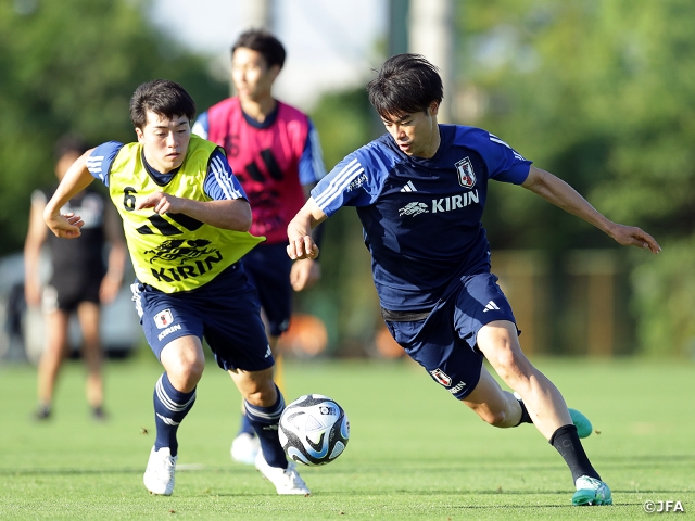 SAMURAI BLUE、ペルー代表戦へ大阪で練習、攻撃の形などを確認