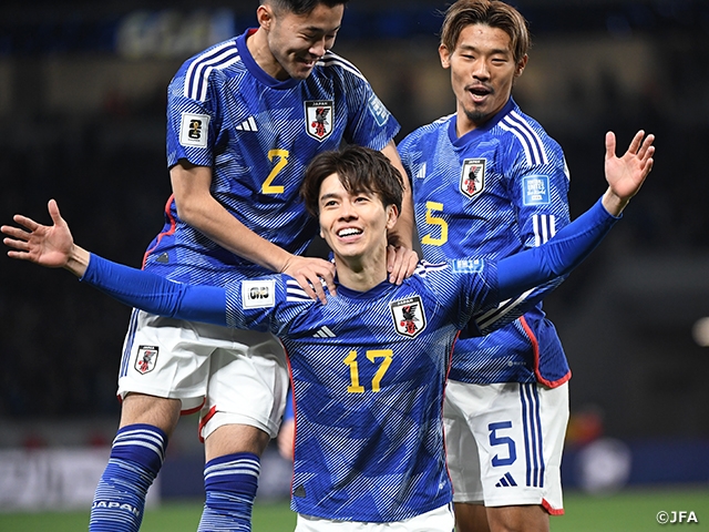 【Match Report】Tanaka’s goal helps SAMURAI BLUE to third straight win in the FIFA World Cup 26™ / AFC Asian Cup Saudi Arabia 2027™ Preliminary Joint Qualification