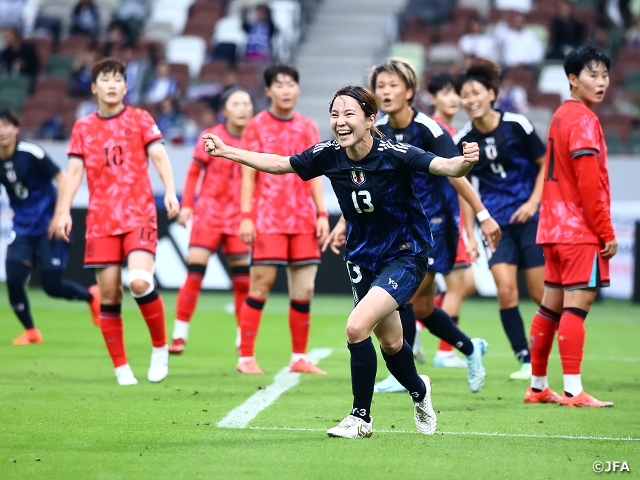 【Match Report】Nadeshiko Japan score four times to beat Korea Republic at Japan National Stadium