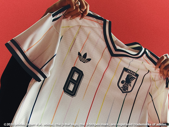 アディダス「サッカー日本代表2026 アウェイ ユニフォーム」 が完成　コンセプトは「COLORS（カラーズ）」  - 水平線のその先へ。もっと、自由に。 -