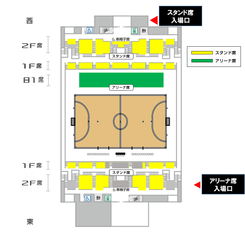 準々決勝・準決勝 席割り図