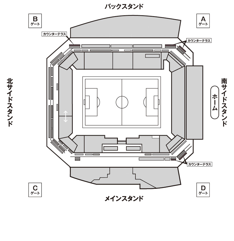 カウンターテラス座席図