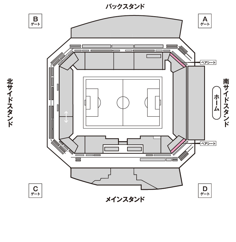 ペアシート（１組２名）座席図