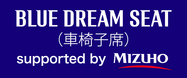 BLUE DREAM SEAT（車椅子席）supported by MIZUHO