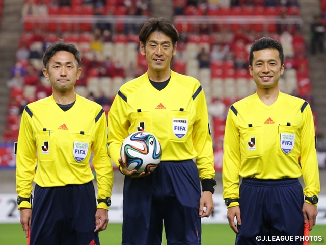Nishimura, Sagara, Nagi to referee opening match of 2014 FIFA World Cup