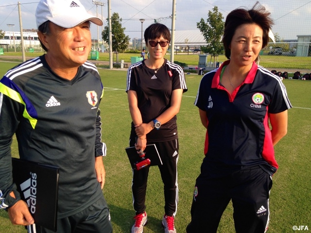 Coaches from Chinese Football Association come to see Japanese women’s football