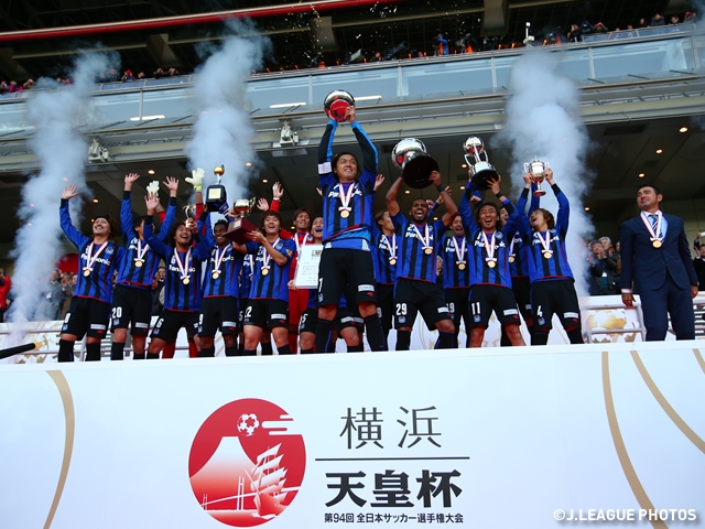 ガンバ大阪 山形に3 1勝利で天皇杯優勝 ｊリーグ史上2度目の3冠達成 Jfa 公益財団法人日本サッカー協会