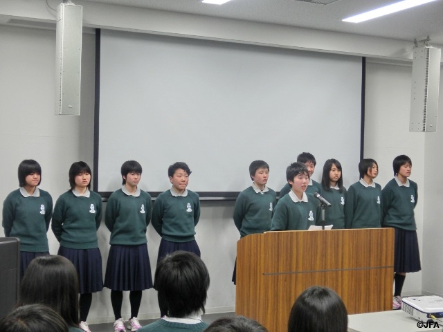 JFA Academy Sakai hold “Accomplishment Presentation”