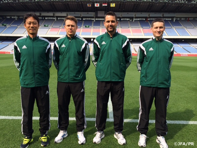 キリンチャレンジカップ15 Samurai Blue 日本代表 対イラク代表の担当審判員が前日練習を行う Jfa 公益財団法人日本サッカー協会