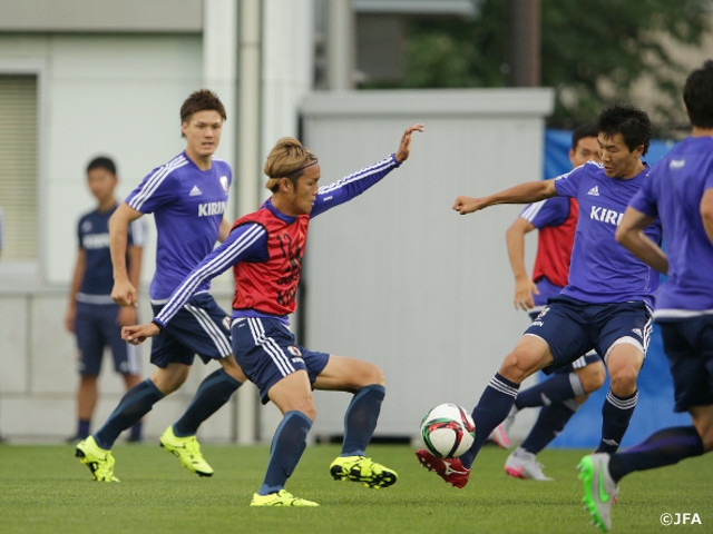 戦術とセットプレー練習を実施 16日 ワールドカップ予選シンガポール戦へ Jfa 公益財団法人日本サッカー協会