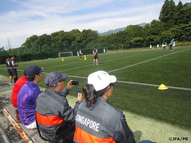 Members of Football Association of Singapore visit grassroots activities in Japan