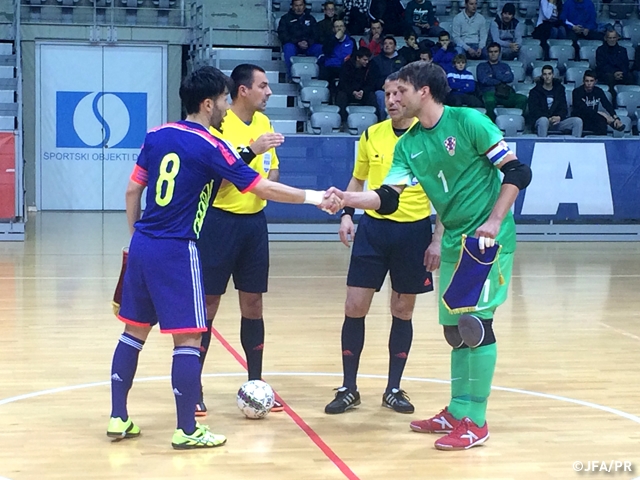 Japan Futsal National Team lose consecutive friendlies to Croatia on Europe trip