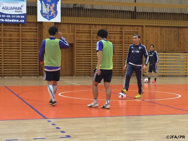 Japan Futsal National Team undertake match simulation for Czech clash amid their Europe trip