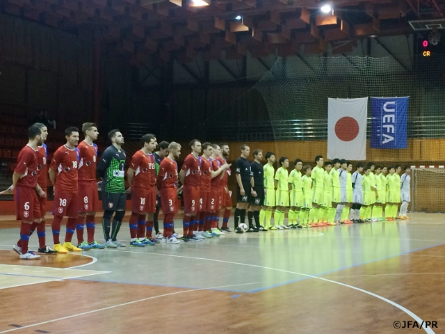 Japan Futsal National Team win international friendly 1st leg against Czech Republic on Europe trip