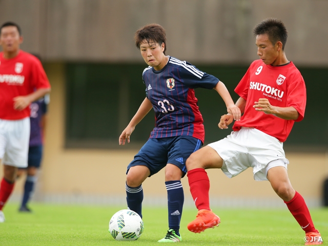 U 23日本女子代表候補 修徳高校 男子 とトレーニングマッチ Jfa 公益財団法人日本サッカー協会