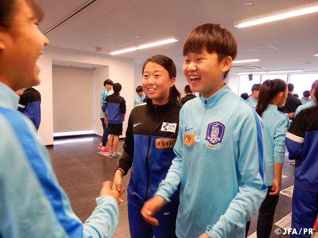 JFAエリートプログラム女子U-14　韓国チームと合同トレーニングおよび文化交流を実施 ～JOC日韓競技力向上スポーツ交流事業～