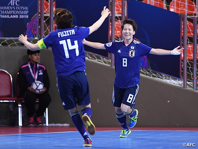 フットサル日本女子代表 ウズベキスタンに勝利し準決勝に進出 Afc女子フットサル選手権タイ18 Jfa 公益財団法人日本サッカー協会