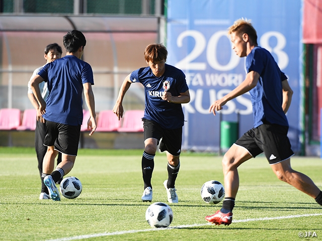SAMURAI BLUE (Japan National Team) tunes up ahead of their match ...