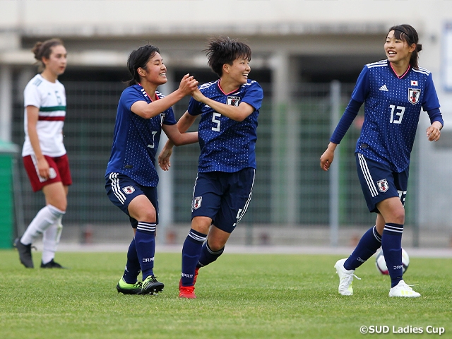 U-19 Japan Women's National Team comes from behind to win first match of the tournament against Mexico at the 2nd SUD Ladies Cup