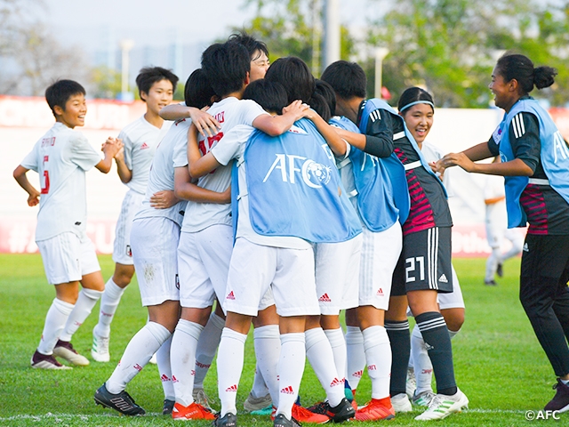 U 16日本女子代表 準決勝は2 0で中国に勝利 Fifa U 17女子ワールドカップ出場権を獲得 Afc U 16女子 選手権タイ19 Jfa 公益財団法人日本サッカー協会