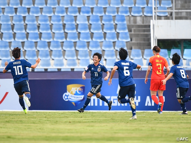 U 19日本女子代表 中国を下し3連勝でグループステージ首位通過 Afc U 19女子選手権タイ19 Jfa 公益財団法人日本サッカー協会
