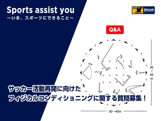 サッカー活動再開に向けたフィジカルコンディショニングに関する質問募集 Jfa 公益財団法人日本サッカー協会