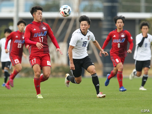 U 16日本代表候補 流通経済大とトレーニングマッチを実施 Jfa 公益財団法人日本サッカー協会