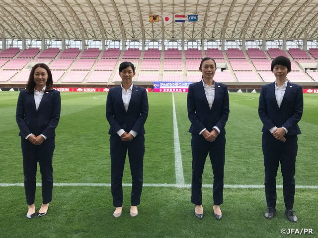 Introduction of the referees in charge of International Friendly Match between Nadeshiko Japan and Paraguay Women’s National Team