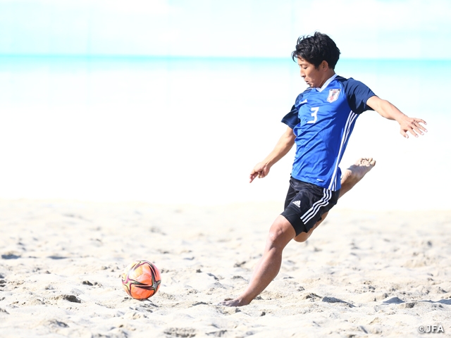 ビーチサッカー日本代表候補　トレーニングマッチで4日間の合宿を締めくくる