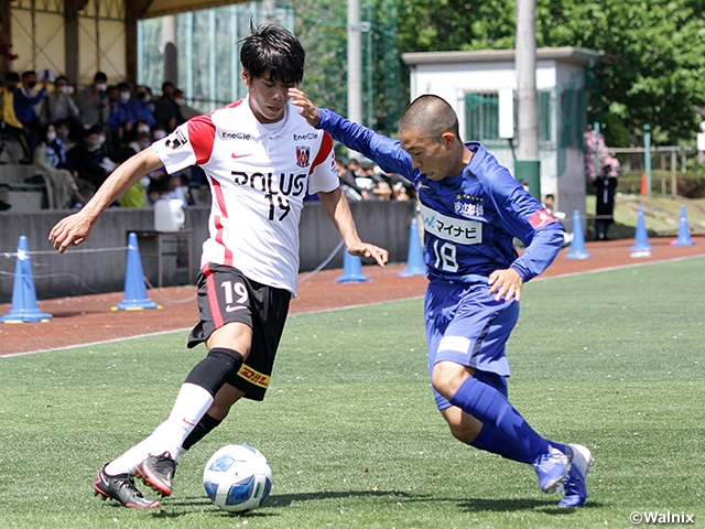 Intense match between Funabashi Municipal and Urawa ends in a scoreless draw at the Prince Takamado Trophy JFA U-18 Football Premier League 2021