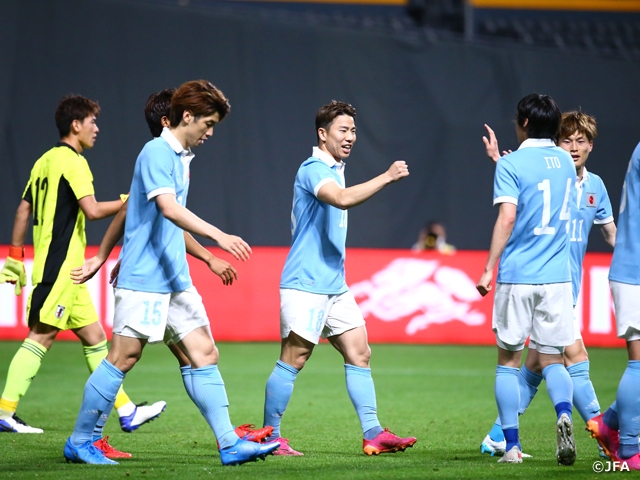 SAMURAI BLUE claims 3-0 victory over U-24 Japan National Team