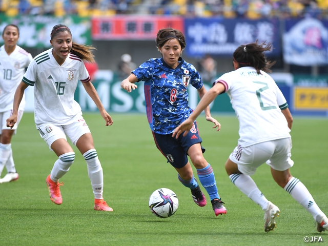 Nadeshiko Japan showcases convincing performance in win over Mexico at the MS&AD CUP 2021