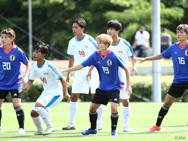 なでしこジャパン 男子高校生との合同トレーニングで強度の高いトレーニングを実施 Jfa 公益財団法人日本サッカー協会