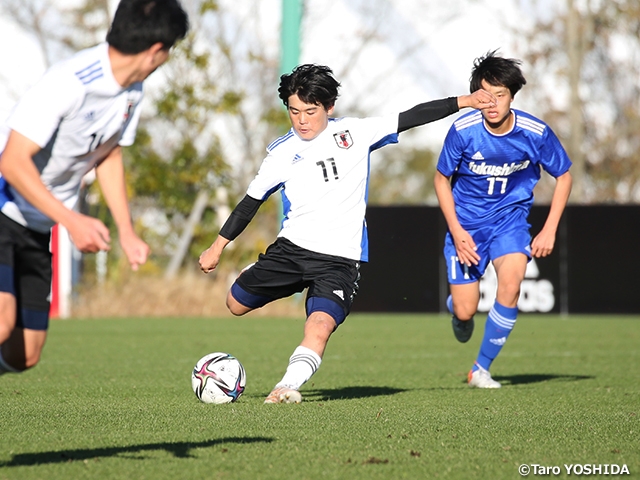 U-16日本代表候補　Jヴィレッジで大会形式のトレーニングマッチを実施