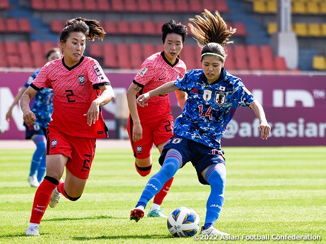 【Match Report】Nadeshiko Japan draw with Korea Republic but advance through to the knockout stage as group leader - AFC Women's Asian Cup India 2022