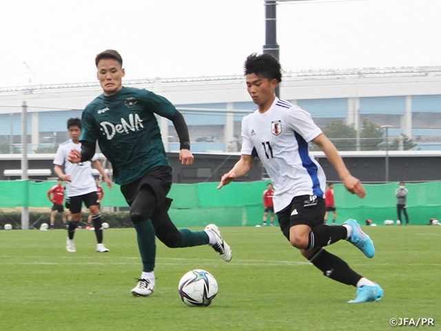U-19日本代表候補　SC相模原とのトレーニングマッチで合宿を締めくくる