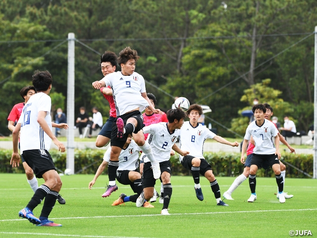 U-19日本代表候補　フランス遠征に向けて関東大学選抜とトレーニングマッチを実施