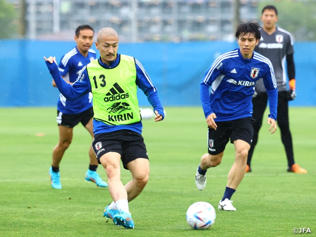 SAMURAI BLUE（日本代表）キリンカップサッカー2022　決勝戦の地、大阪で初練習