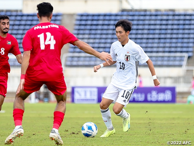 【Match Report】U-19 Japan National Team remain in first place with win over Palestine - AFC U20 Asian Cup Uzbekistan 2023™ Qualifiers