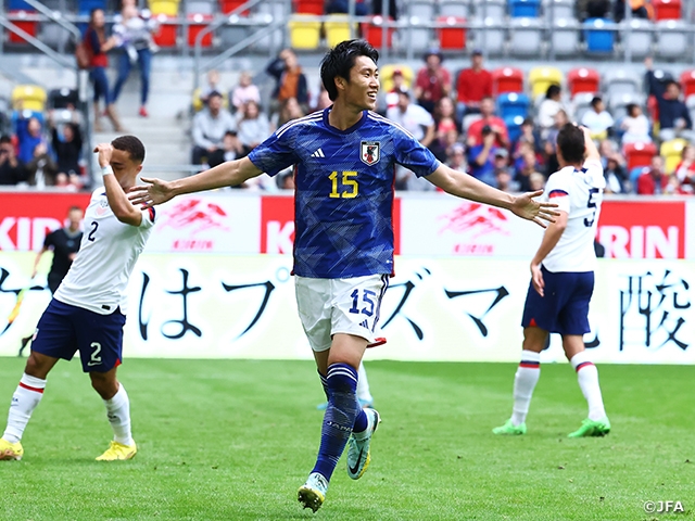 【Match Report】SAMURAI BLUE、鎌田選手、三笘選手のゴールでアメリカ代表に快勝