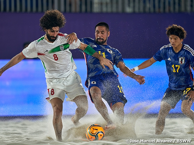 【Match Report】Japan Beach Soccer National Team lose to AFC powerhouse Iran in overtime - Emirates Intercontinental Beach Soccer Cup 2022