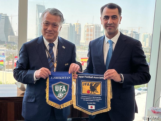 ウズベキスタンサッカー協会とのパートナーシップ協定を再締結