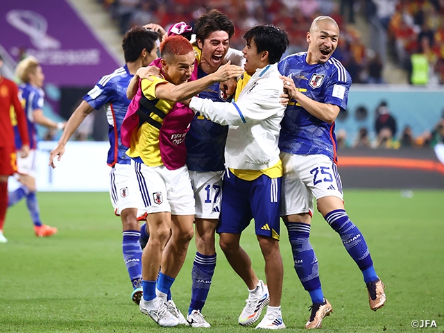 【Match Report】SAMURAI BLUE advance to the Round of 16 for the second consecutive World Cup with a comeback win over Spain