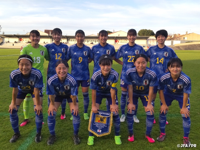 【Match Report】U-16 Japan Women's National Team lose to France in third group stage match of the Montaigu Tournament