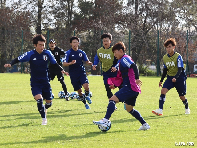 U-20 Japan National Team hold final training session ahead of first match as FIFA U-20 World Cup Argentina 2023™ kicks-off